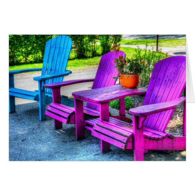 3 Tomma stolar Hälsningskort (Framsidan Horizontal)