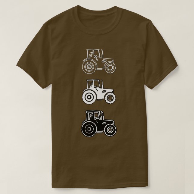 3 TRAKTORER T SHIRT (Design framsida)
