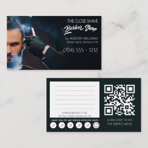 3 tum1 Barber Shop QRCode Visitkort