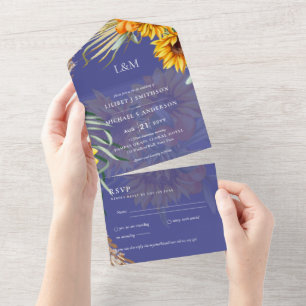3 tum1 Monogram Solblommor Pampas Grass Bröllop OS
