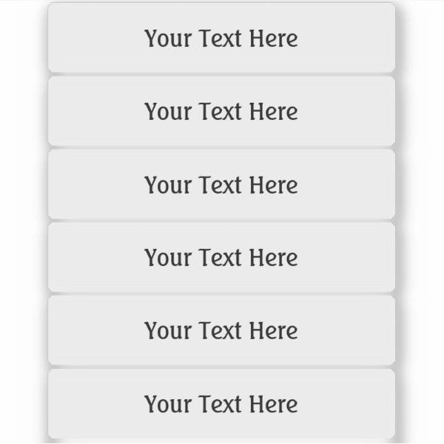 3-tums breda, genomskinliga etiketter (Framsida)