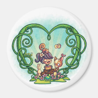 3-tums Forest Sång Magnet