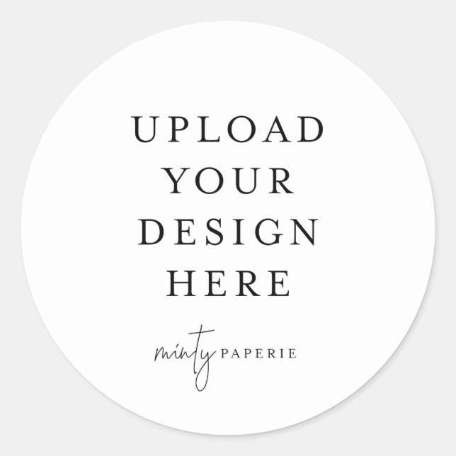 3-tums Round Sticker Runt Klistermärke (Framsida)