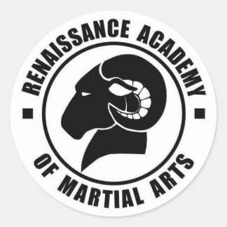 3-tumsskåp, uppsättning med sex, vit på svart Logo Runt Klistermärke