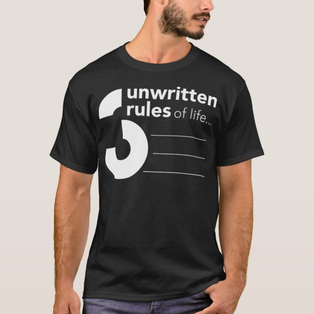 3 unwritten rules of kiddin penelope  t shirt (Framsida)