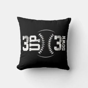 3 UP 3 Down Baseball Kudde
