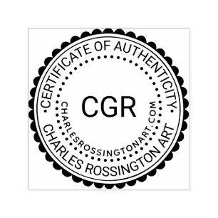 3 Ursprungligt autentiseringscertifikat #7B Namn U Självfärgande Stämpel