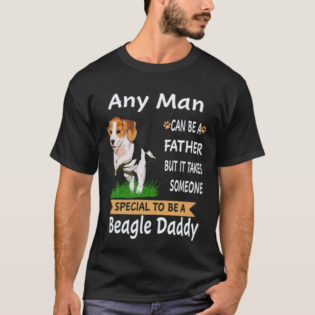 3 Varje Man - Beagle Pappa Beagle T Shirt (Framsida)