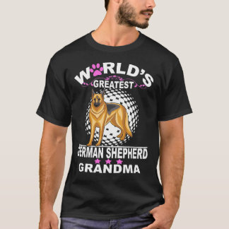 3 Världens Bästa Tyska Vallhund Mormor T Shirt