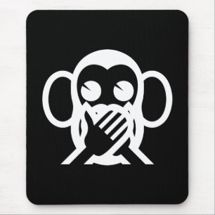 3 Visa apor Iwazaru 言わざる Säga INGET Ont Emoji Musmatta