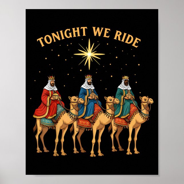 3 vise män ikväll rider vi jul  poster (Framsidan)