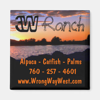 3 W Ranch Magnet