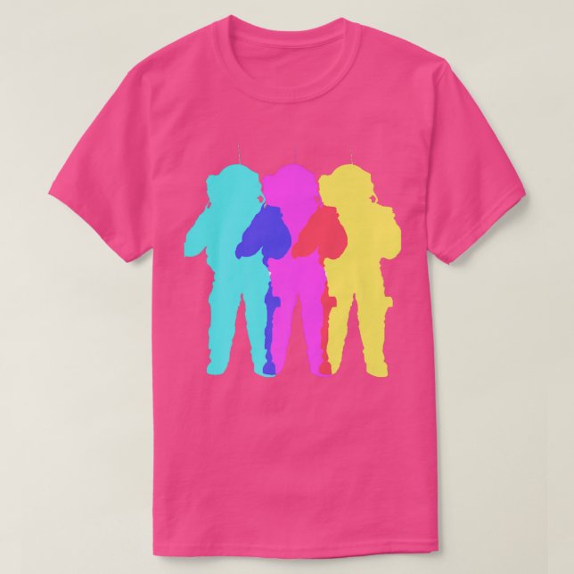3 Way Astronaut  T Shirt (Design framsida)