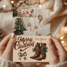 3 Westerna foto- och fotbojor - jul