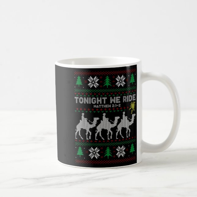 3 Wise Men Tonight We Ride Christmas  Kaffemugg (Höger)