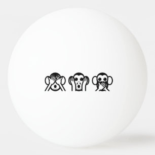 3 Wise Monkey Emoji Pingisboll