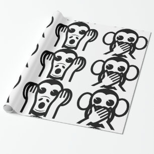 3 Wise Monkey Emoji Presentpapper