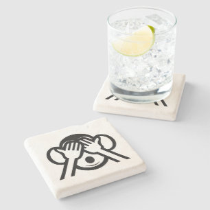 3 Wise Monkey Mizaru 見 ざ る Se NO Evil Emoji Underlägg Sten