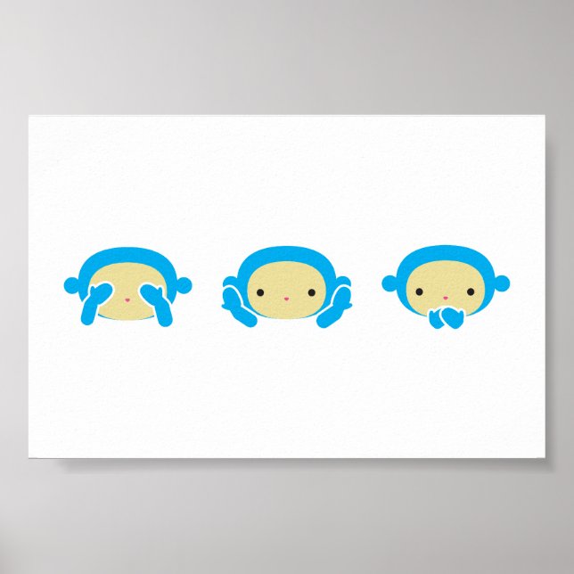 3 Wise Monkey Poster (Framsidan)