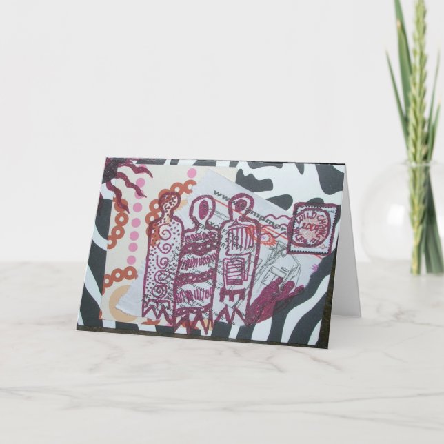 3 Wise Women Collage Helgkort (Framsida)