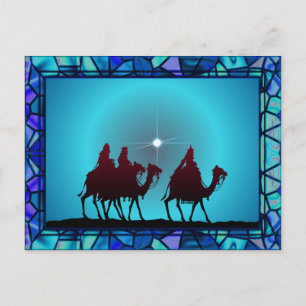 3 WISEMEN,STAR & GRÄNS av SHARON SHARPE Vykort