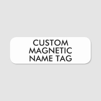 3"x1" AVRUNDA KANTER Anpassad Magnetisk Namnskylt Namnbricka