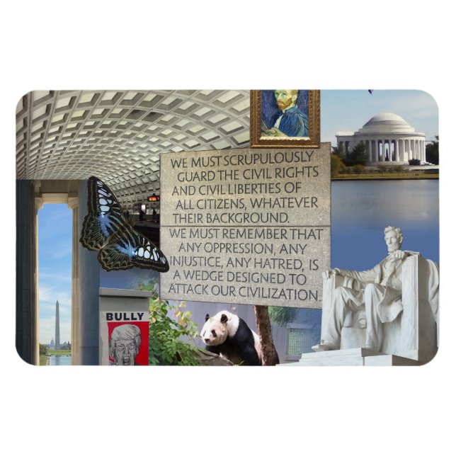 3"x4" fotomagnet i Washington DC bilder har samlat Magnet (Horisontell)