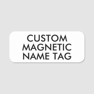 3" x 1,25" AVRUNDADE Magnetiska Namnskyltblankette Namnbricka