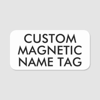 3" x 1,5" AVRUNDADE Magnetiska Namnskyltblanketter Namnbricka