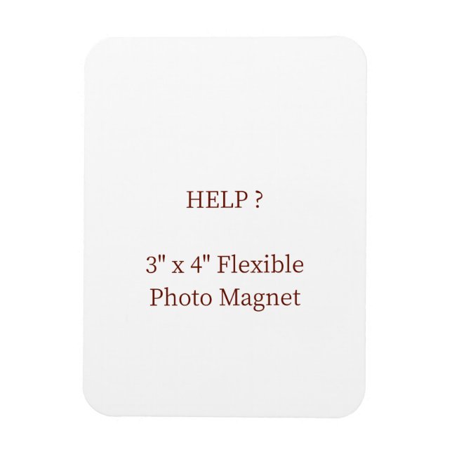 3" x 4" Flexibel Fotomagnet Magnet (Vertikal)