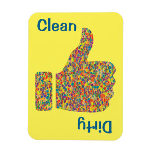 3" x 4" tum besegrar färgrik mosaisk magnet