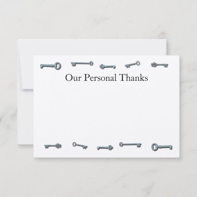 3 x 5 Ctc tackar dig att card Tack Kort (Framsida)