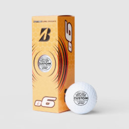 3 x Anpassningsbar Personlig Bridgestone e6 Golf B