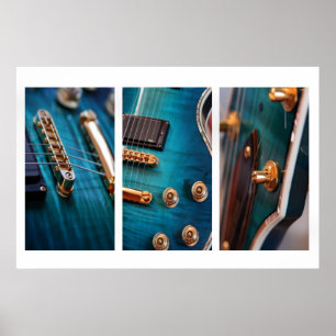 3 x gitarrer poster