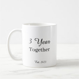 3 Year Anniversary Mug – First Wedding Anniversary Kaffemugg