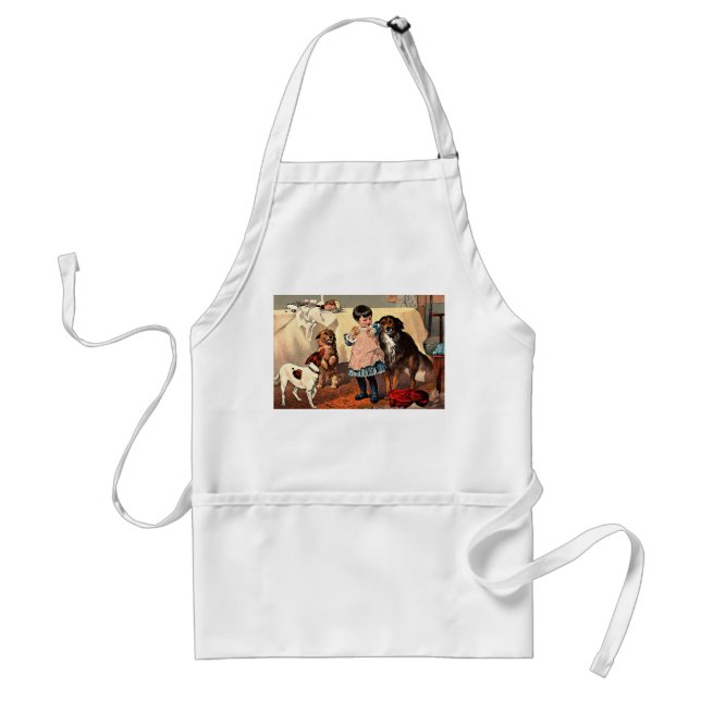 3c Girl and Hundar av Charles Burton Barber Förkläde (Framsidan)