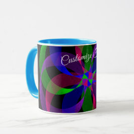 3D 2D Geometric Hybrid Coffee Mug Mugg