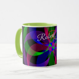 3D 2D Geometrisk Hybrid Kaffe kopp