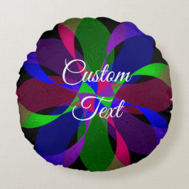 3D 2D Geometriskt runda fyllning för hybridbruk Rund Kudde