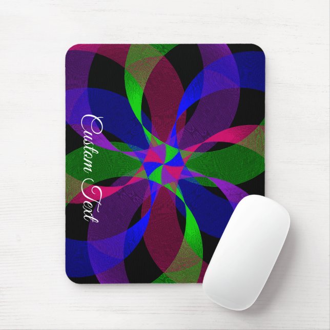 3D 2D Hybrid Geometric Mouse Pad Musmatta (Med mus)
