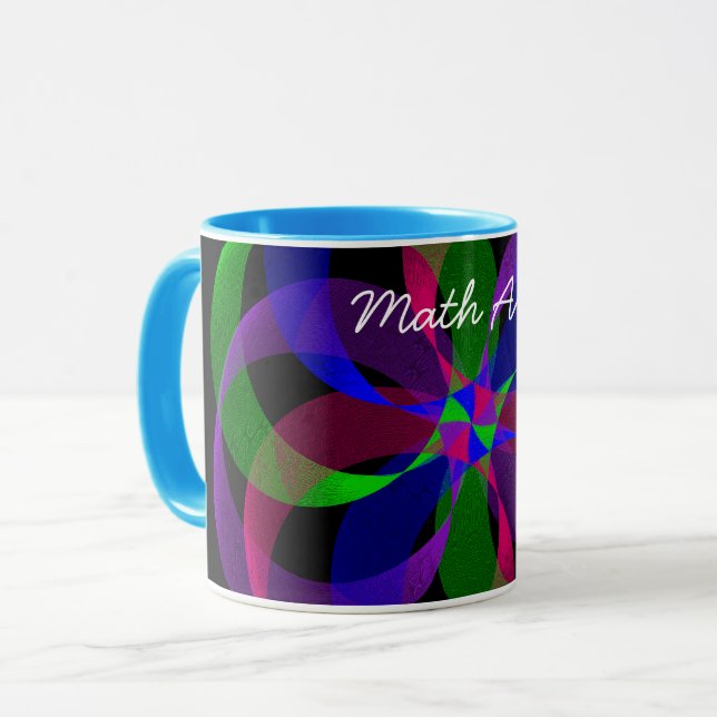 3D 2D Hybrid Geometrisk kaffe Mugg (Framsida vänster)