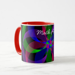 3D 2D Hybrid Geometrisk kaffe Mugg