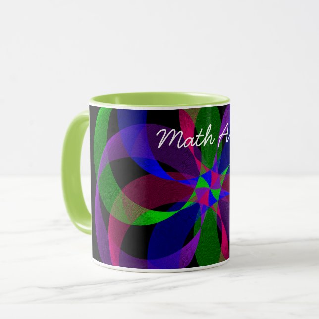 3D 2D Hybrid Geometrisk kaffe Mugg (Framsida vänster)