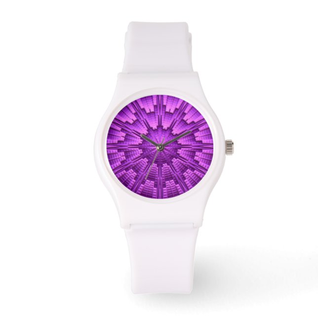 3D-Abstrakt Art 3 Bevakning och talalternativ Armbandsur (Framsida)