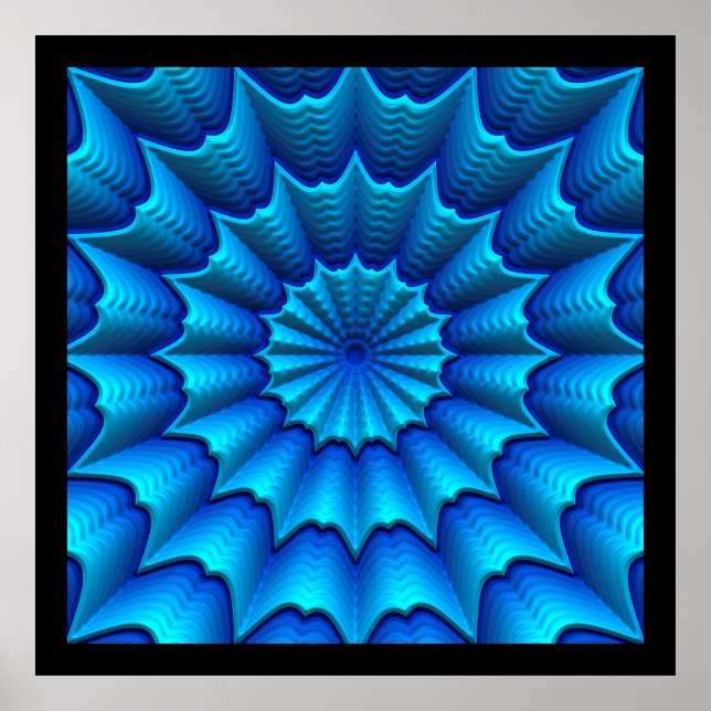 3D-Abstrakt Art 4-8 Image Options Poster (Framsidan)