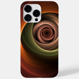 3D Abstrakt Warm Färg Modern Fractal Art i Spiral