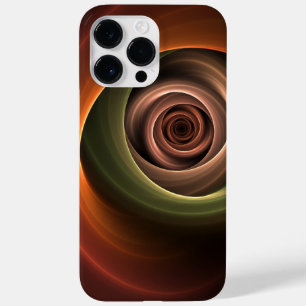 3D Abstrakt Warm Färg Modern Fractal Art i Spiral