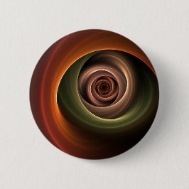 3D Abstrakt Warm Färg Modern Fractal Art i Spiral Knapp