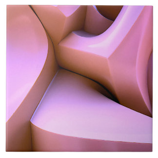 3d-abstraktens rosa kakelplatta