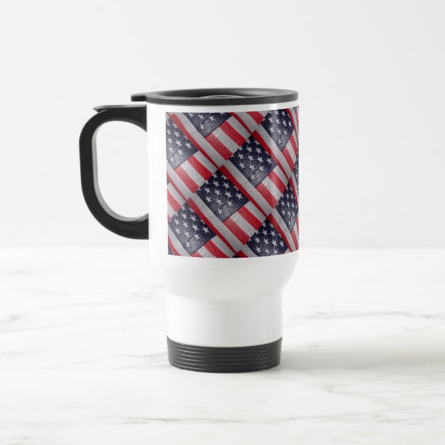 3D amerikansk flaggaresa Resemugg (Vänster)